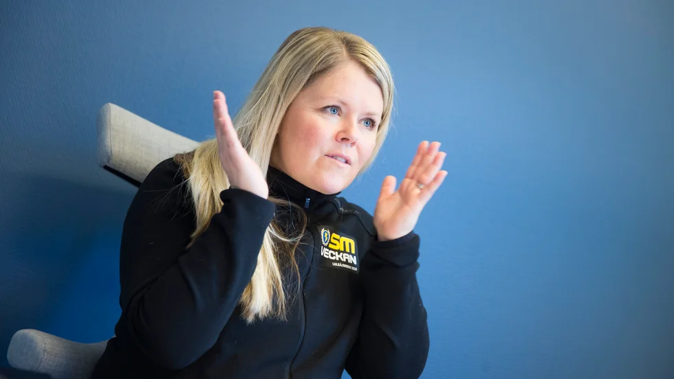 Kaos på jobbet. Sandra Ottosson, projektledare för SM-veckan, har mycket att reda ut efter beskedet att tävlingarna i slutet av mars ställs in.
