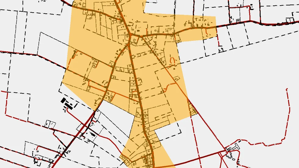 Område i Roma som påverkas av underhållet på vattenledningsnätet.