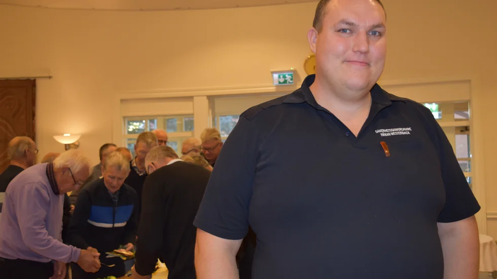Håkan Westerback, säkerhetssamordnare, talade om säkerhet och kommunens krishanteringsplaner.