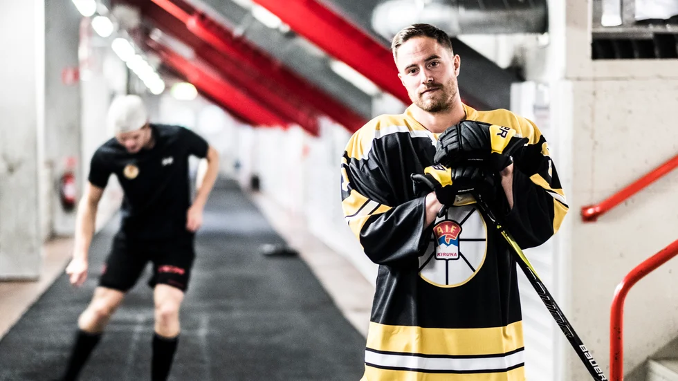 Emil Jakobsson tränar med Kiruna AIF. 