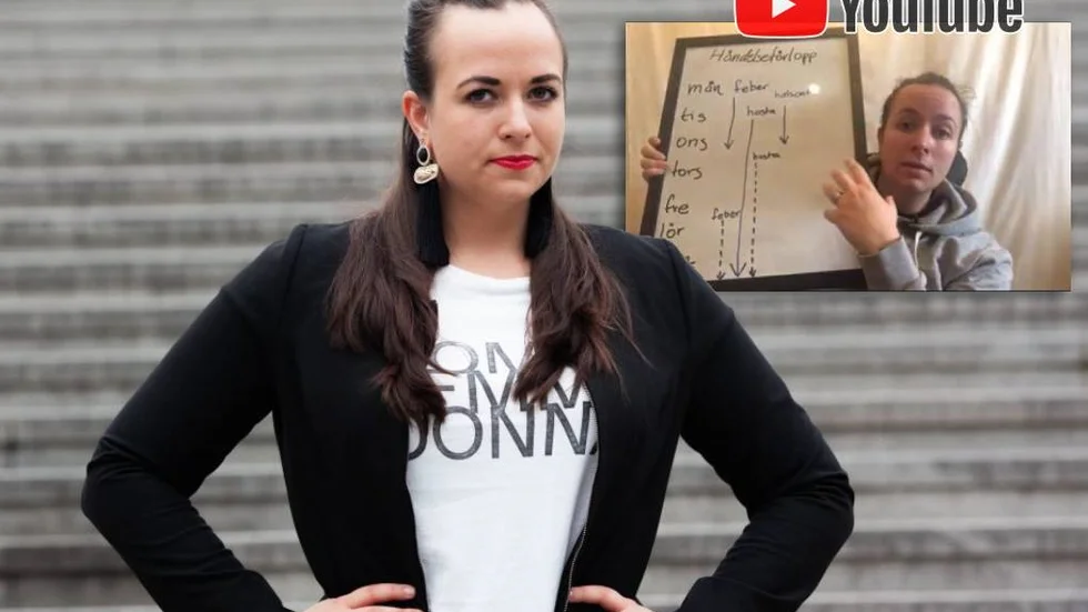 Nyköpingsbördiga Klara-Maria Mach är coronasmittad. På sin Youtube-kanal berättar hon dagligen om sin karantäntillvaro.