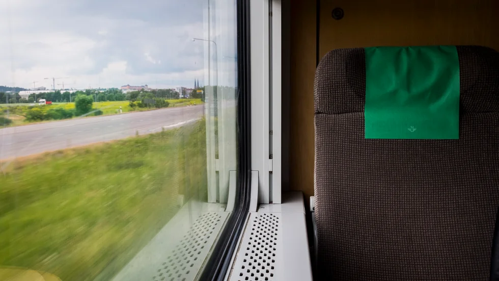 Tågtrafiken stod still under lördagskvällen. Arkivbild. 