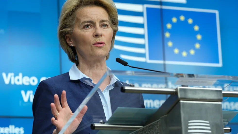 EU-kommissionens ordförande Ursula von der Leyen vill skapa en återhämtningsfond med sammanlagt 750 miljarder euro.