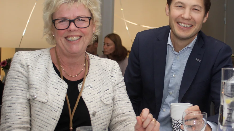 Regionchef Carina Bergquist Palm och Sverigechef Per Långsved.