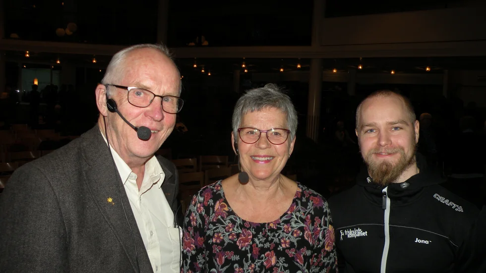 Spännande företagshållare vid veteranseminariet i Skellefteå, från vänster: Kurt Boman, Mona Olofsson och Jonas Munckhammar.