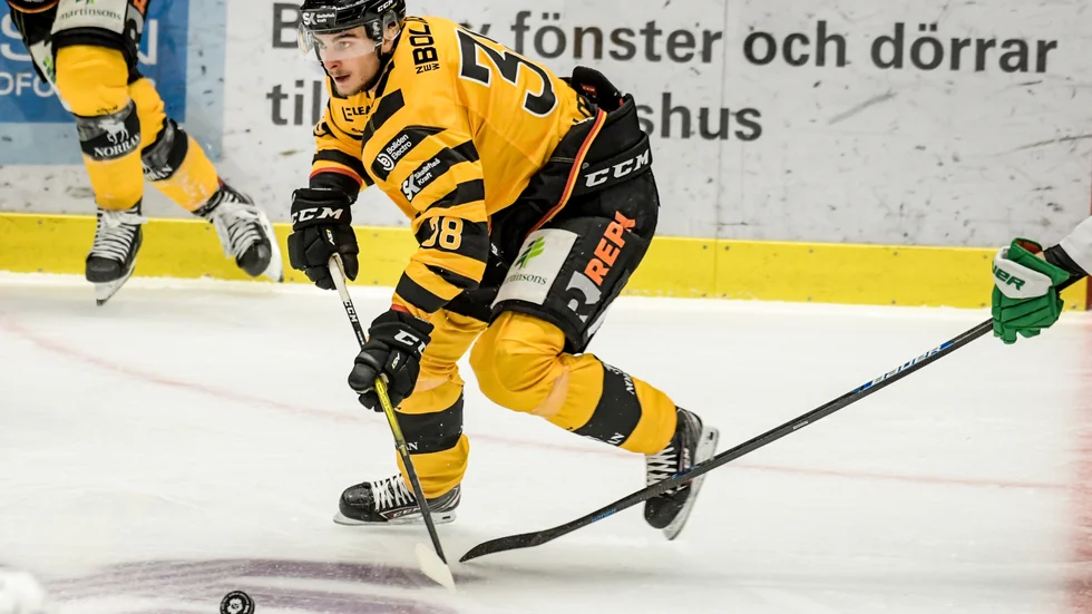 Jacob Olofsson klev av fredagens träning. 