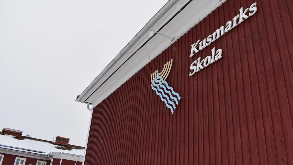 Kusmarksskolan som politikerna ville lägga ned 2017.