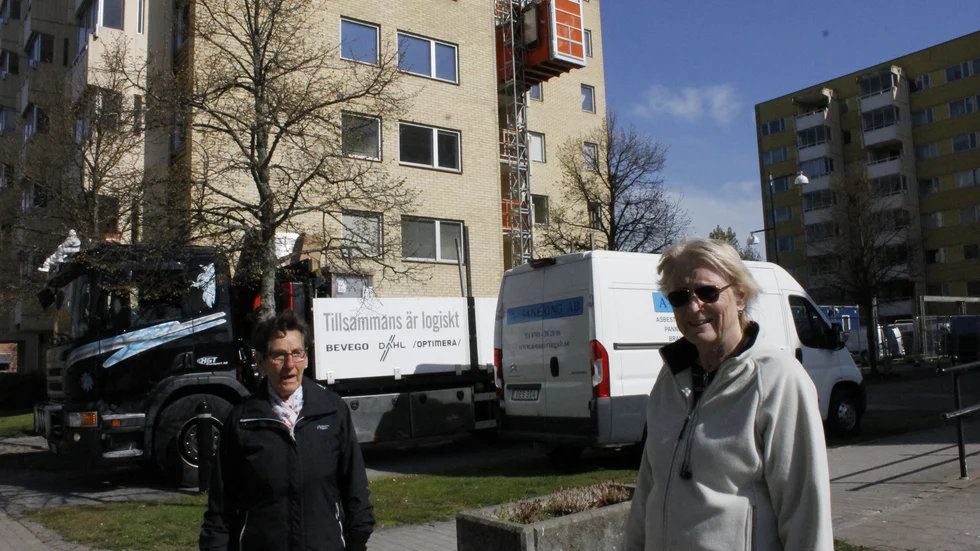 Vivi Adolfsson och Laila Granum kommer framöver få sina lägenheter renoverade när Platen nu storsatsar i Gamla stan.