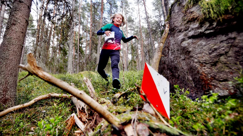 Anton Moberg, 11 år, är inte den enda i familjen som uppskattar orientering. "Jag var med på Naturpasset förrförra året, med morfar. Han är gammal orienterare".