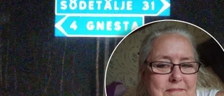Skylten visade vägen till "Södetälje"