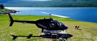 Helikopter istället för båt i Ritsem