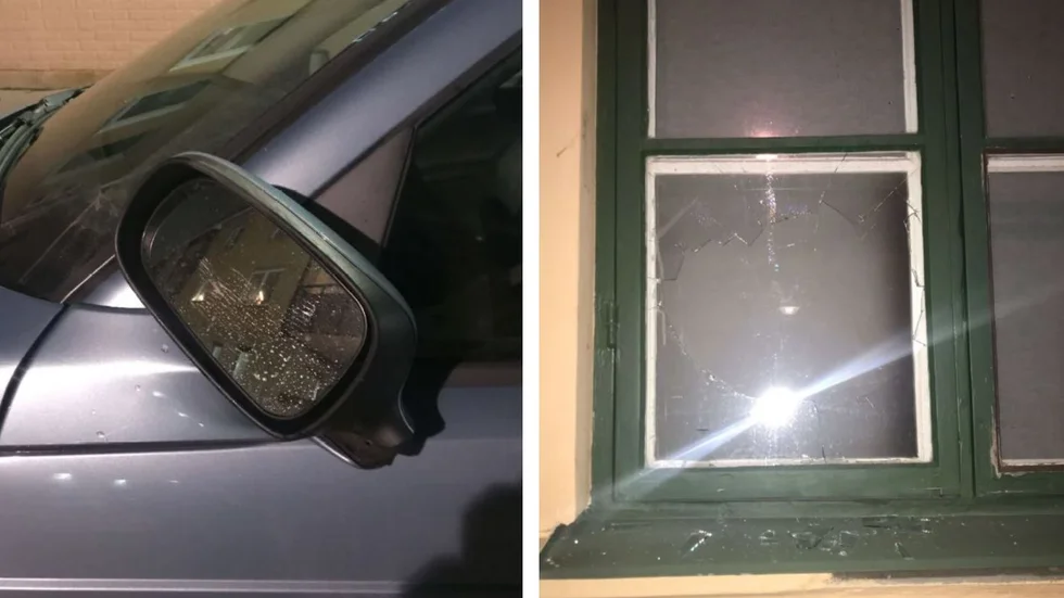 En 19-årig man har åtalats för flera fall av skadegörelse. 