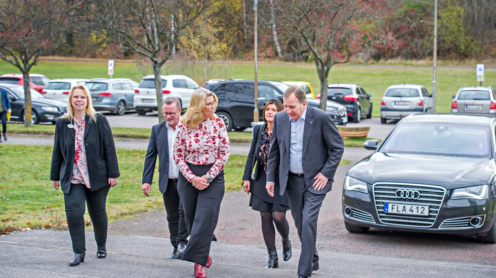 Kommunstyrelsens ordförande i Oxelösund, Catharina Fredriksson (S), mötte upp arbetsmarknadsminister Eva Nordmark (S) och statsminister Stefan Löfven (S) när de besökte Campus Oxelösund för 1,5 år sedan.