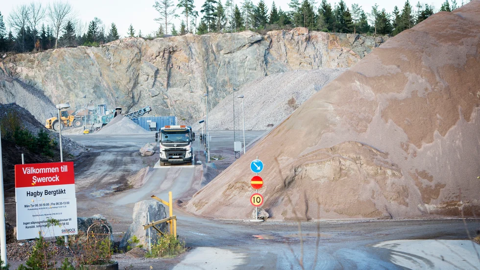 Swerock vill utöka sitt tillstånd för Hagbytäkten i Vagnhärad, från 3 till 12,5 miljoner ton berg totalt.