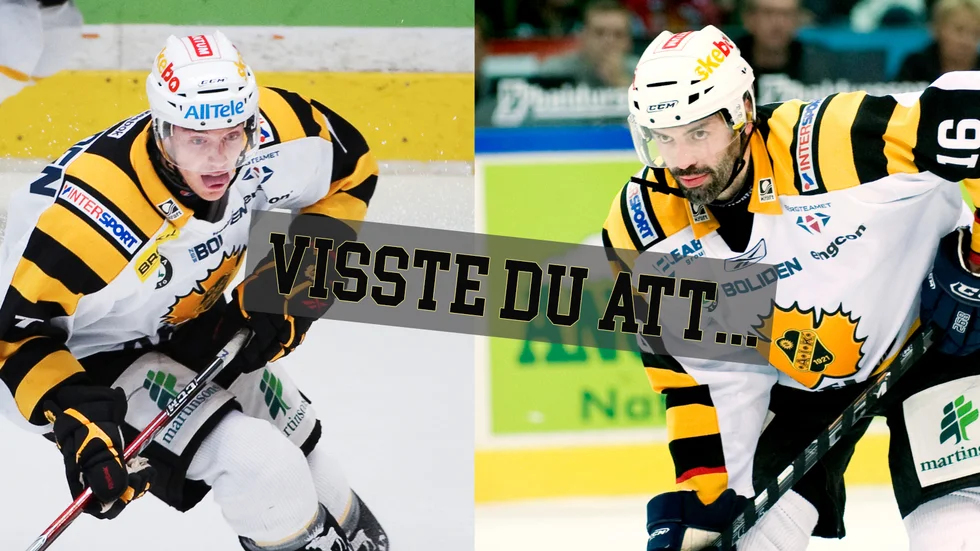 David Rundblad och Ivan Majeksy i Skellefteå AIK-tröjan.