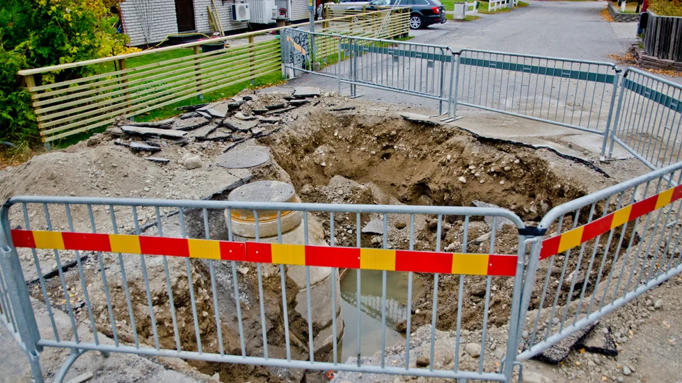 Överblivna schaktmassor från reparationer av vattenläckor föreslås för mellanlagring i Björnlunda.
