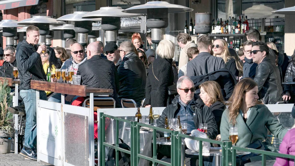 Så här såg det ut i en av Sveriges största städer förra veckan, trots rekommendationerna om social distansering.