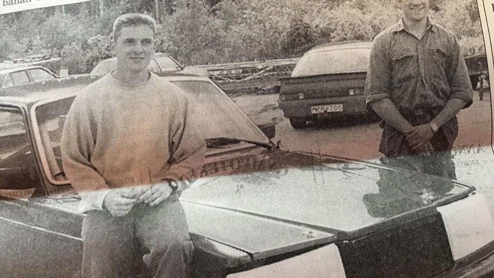 Kuriren för 25 år sedan: Richard Rudström och Gunnar Dagerg är två av Katrineholmsgrabbarna i teamet som kör helgens långdistanstävling på Anderstorp.