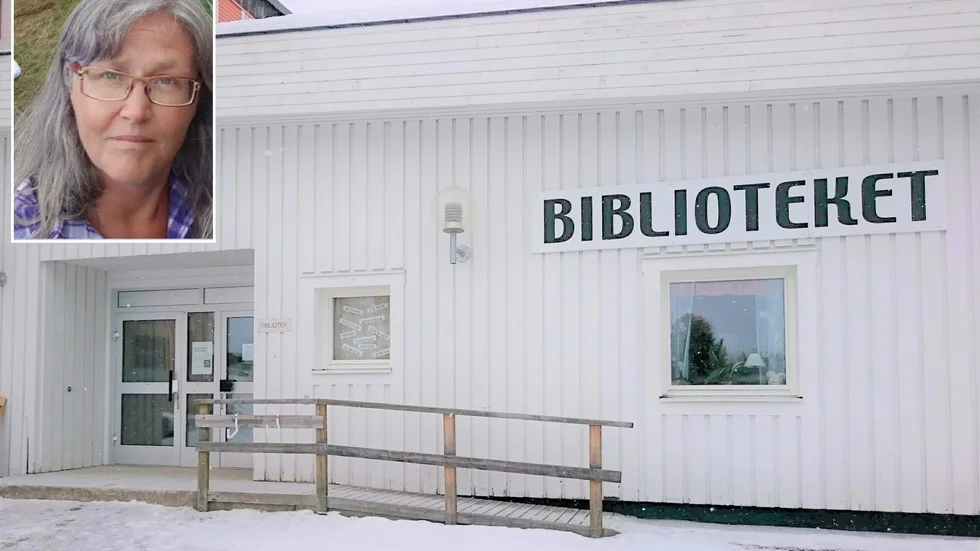 Gunilla Almqvist på biblioteket i Vuollerim kör ut matvaror och böcker till isolerade bybor. 