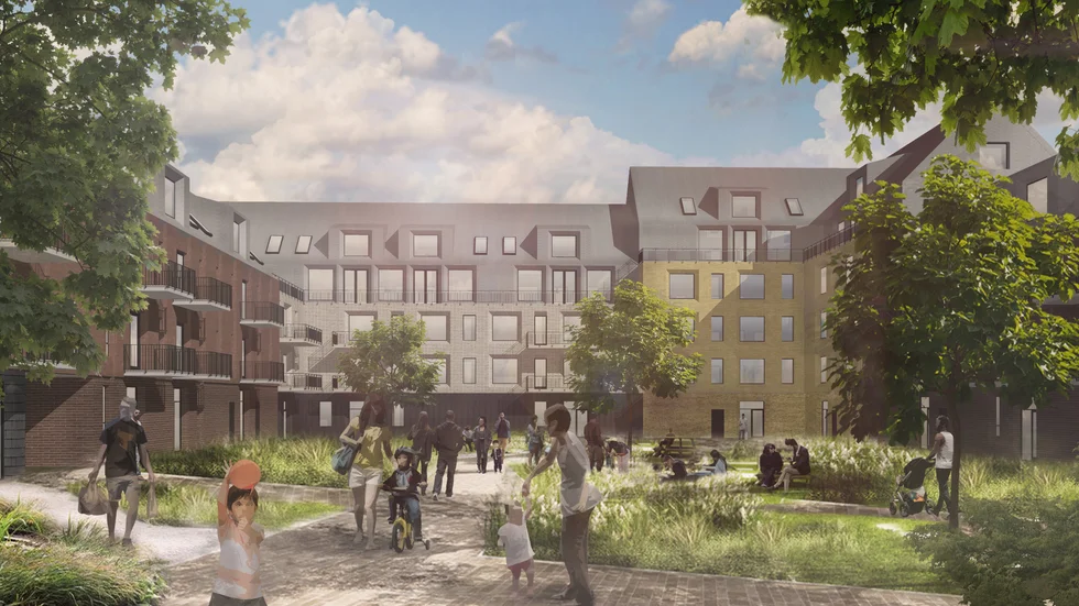 Bild från Gestaltningsprogram Lötängen. 
Planen ställs ut i entrén på Knivsta kommunhus. Den som vill komma med synpunkter till Lötängen gör det skriftligt till kommunen senast 27 april. 

