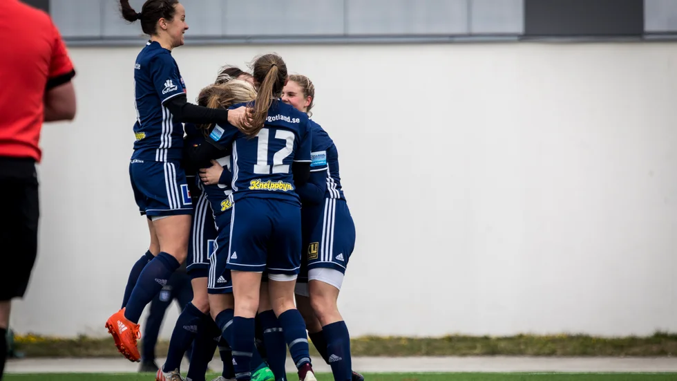 P18 hade anledning att fira efter nio mål gjorde under tisdagen. 