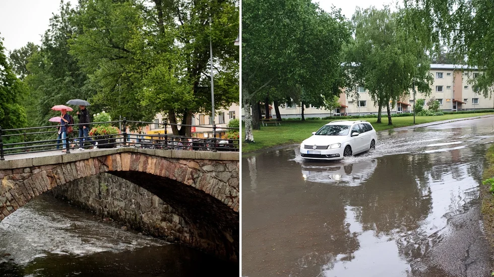 Över 20 millimeter regn föll det över Uppsala under tisdagen enligt de preliminära siffrorna. 