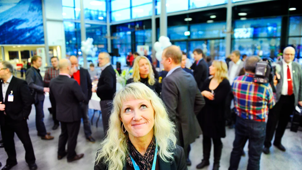 Flygstationschefen Ann-Christin Viklund gläds över en stigande trend. Nu är antalet flygpassagerare uppe i samma nivåer som innan pandemin. 