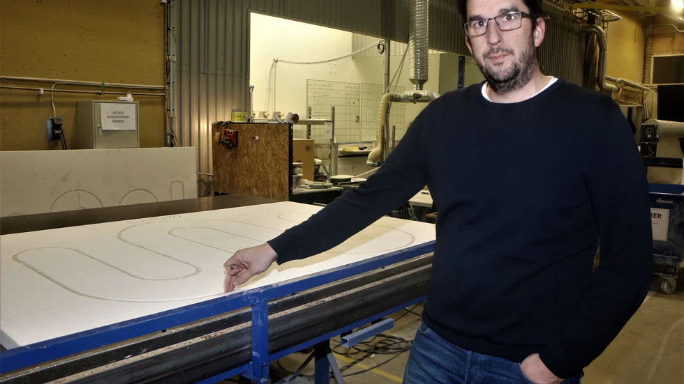 "Det vi vet är att det kommer att drabba oss", säger Podcomps vd Peter Lundmark om krisen för Lindbäcks bygg. (Arkivbild)