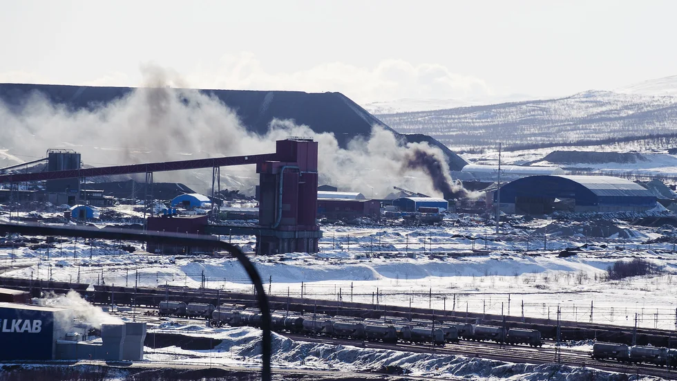 Ett larm om rökutveckling på LKAB:s industriområde inkom vid 17-tiden på fredagen. 