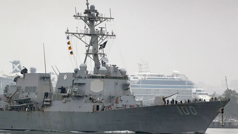 USA har skickat krigsfartyg till Barents hav. Arkivbilden visar det amerikanska krigsfartyget USS Kidd. Arkivbild.