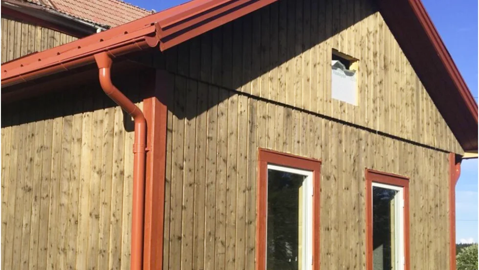 Huset var tätt och isolerat i slutet av sommaren.
