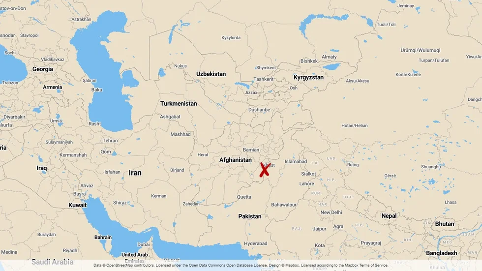 Khostprovinsen i Afghanistan.