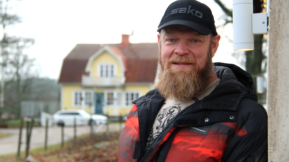Magnus Samuelssons på gården i Tidersrum.