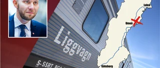 Uteblivet nattåg till länet: "Det är åt skogen"