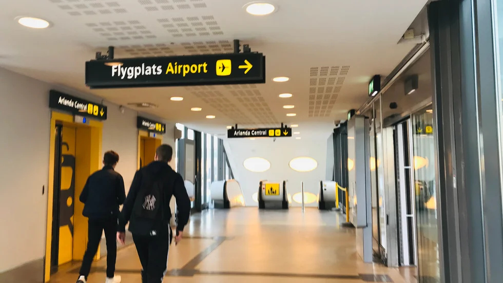 Arkivbild. På Arlanda flygplats. (Personerna i bilden har ingenting med händelsen att göra.)