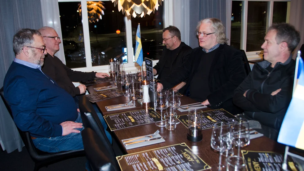 Kurt Henriksson, Kalle Morin, Micke Gustavsson, Carl Otto Gählman och Ragnar Hjelm.