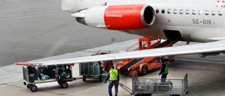 Två truckar krockade på Arlanda
