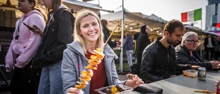 Internationell matmarknad intog torget