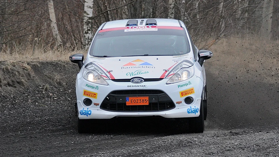 Vimmerby MS-föraren Viktor Karlsson körde Rally Blekinge i helgen.