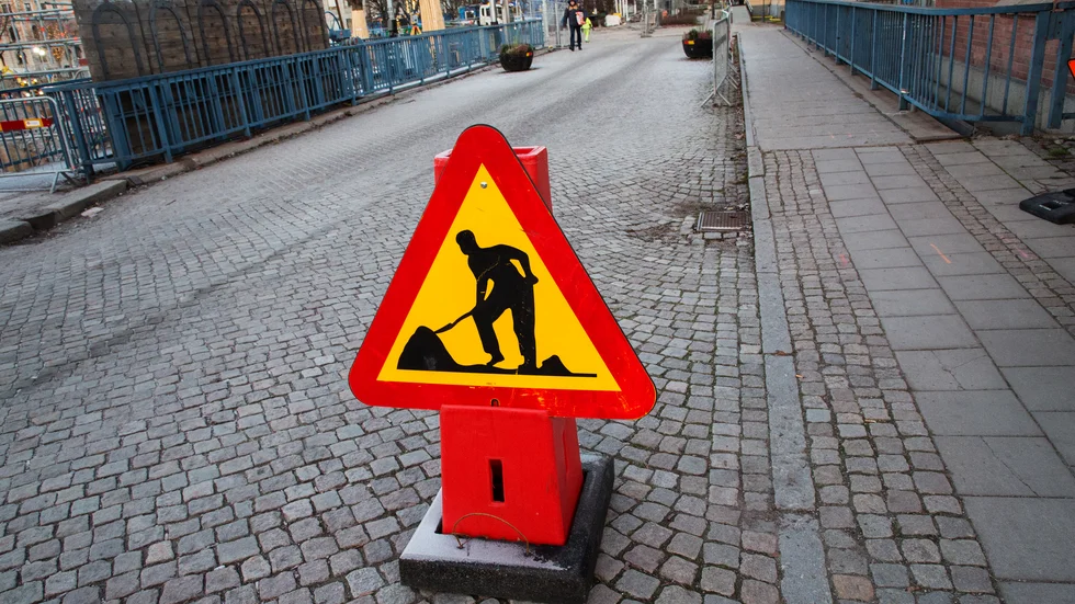 Under veckan kommer vissa sträckor i Strängnäs kommun påverkas av vägarbeten. Bilden är från ett annat sammanhang.
