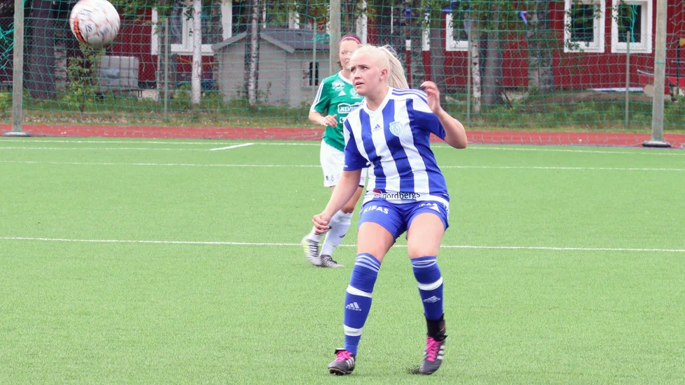 Emma Eriksson vann skytteligan i tvåan ifjol och fortsätter leverera i år. (Arkivbild).