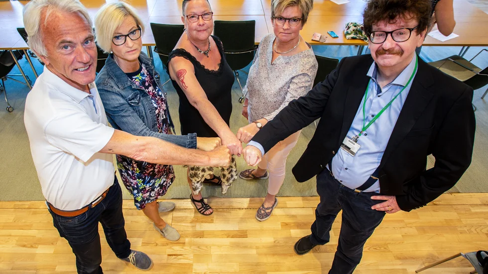 Lagbyggare Stjernkvist med sin utvidgade Kvartett i Norrköpingspolitiken. 