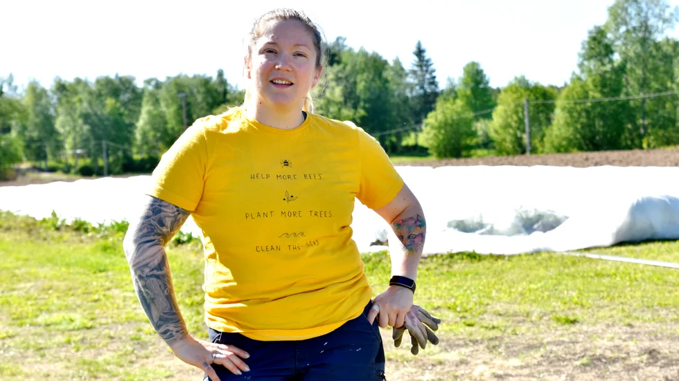 "Det är klart att den högsta drömmen är att vara självförsörjande i den mån det går", säger Evelina Hultgren Woronin. 
