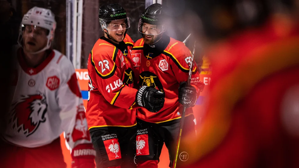 Luleå Hockey-jubel i förra säsongens CHL.