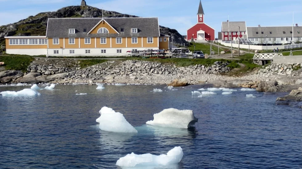 USA har öppnat konsulat i Nuuk på Grönland. Arkivbild från staden.