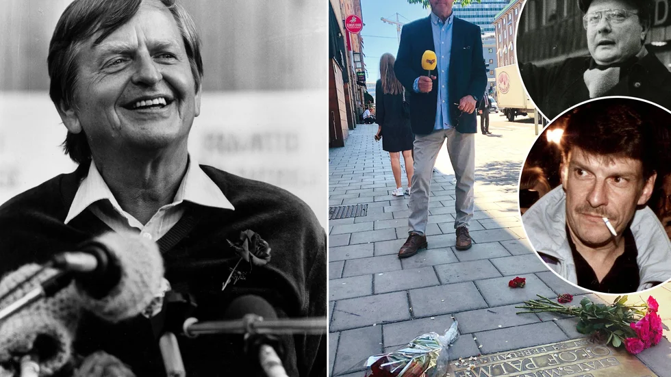 Tommy Schönstedt tillbaka på platsen där Olof Palme mördaes för 34 år sedan. Stig Engström pekas nu ut som mördaren, något även Christer Pettersson gjorde.