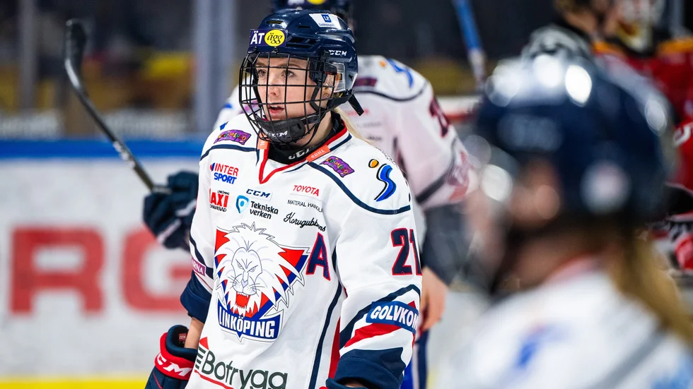 Madelen Haug Hansen var inte nöjd efter onsdagens förlust mot HV71