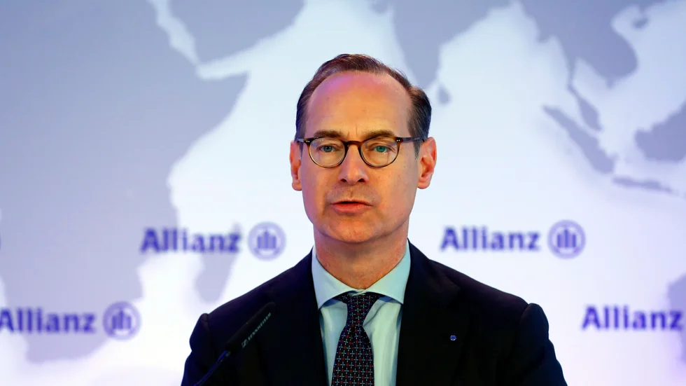 Vinsten rasar för försäkringsjätten Allianz, med koncernchefen Oliver Bäte. Arkivbild.