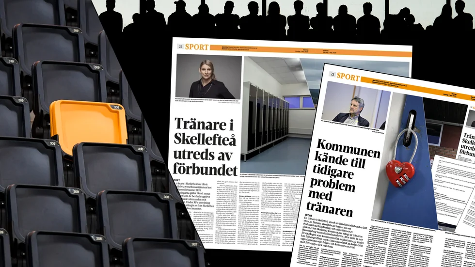 Skelleftetränarens idrottsförbund begärde in en handlingsplan i samband med att Riksidrottsförbundet startade upp sin utredning. (Stolarna och publiken har ingenting att göra med idrottsförbundet, föreningen eller sporten)