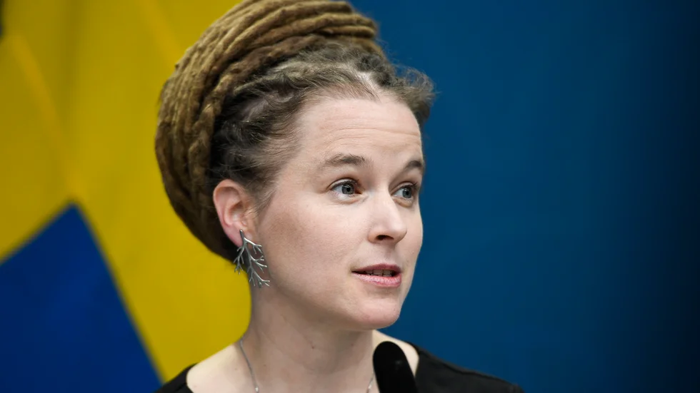 Amanda Lind (MP) deltog i ett möte mellan EU-ländernas kulturministrar. Arkivbild.